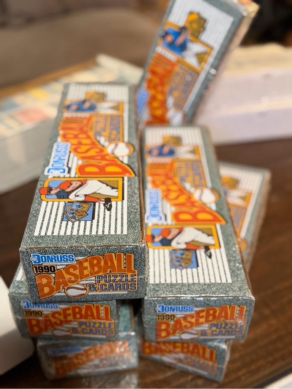 Vintage 90s DonRuss Baseball Puzzle & Cards - Factory Sealed